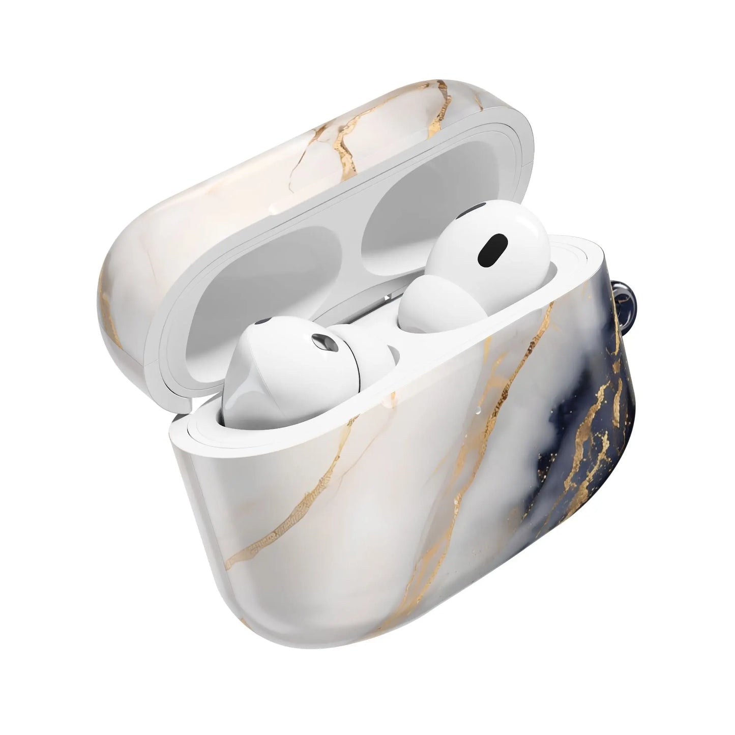 AirPods Hülle "Marmor blau" Print - einzigartiggedruckt