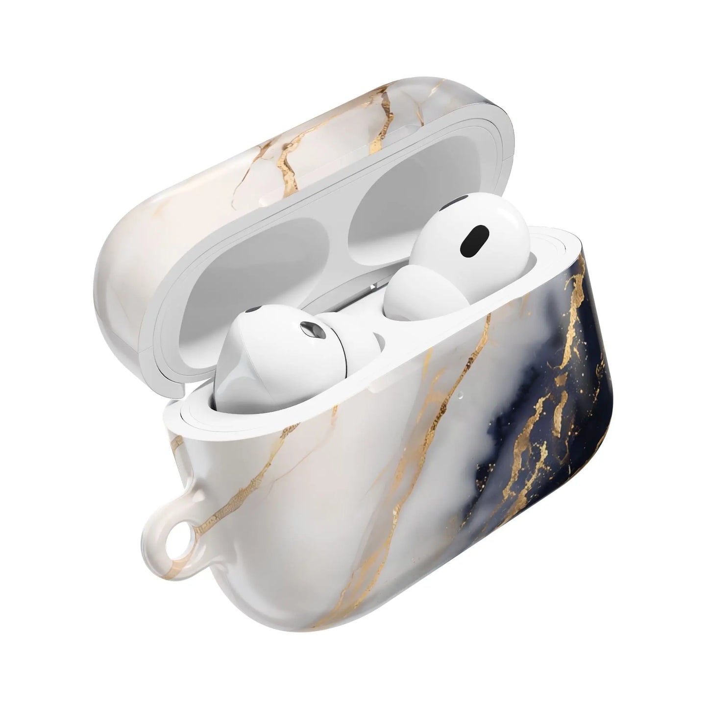 AirPods Hülle "Marmor blau" Print - einzigartiggedruckt