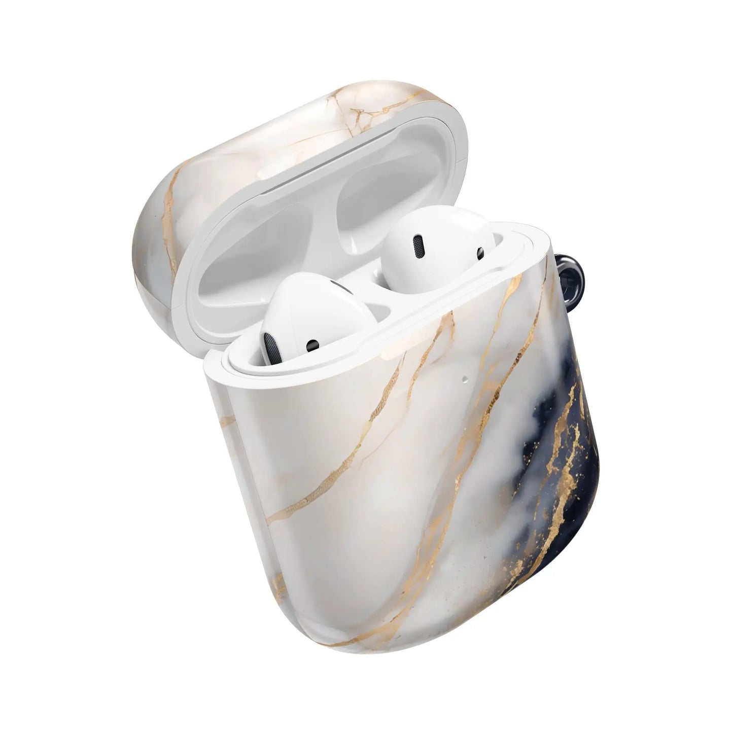 AirPods Hülle "Marmor blau" Print - einzigartiggedruckt