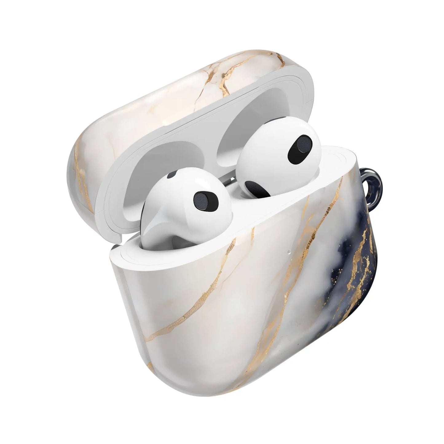 AirPods Hülle "Marmor blau" Print - einzigartiggedruckt