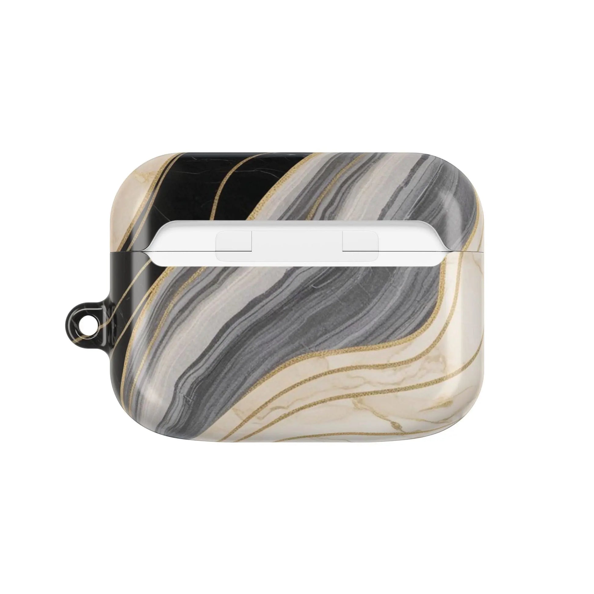 AirPods Hülle "Marmor schwarz" Print - einzigartiggedruckt