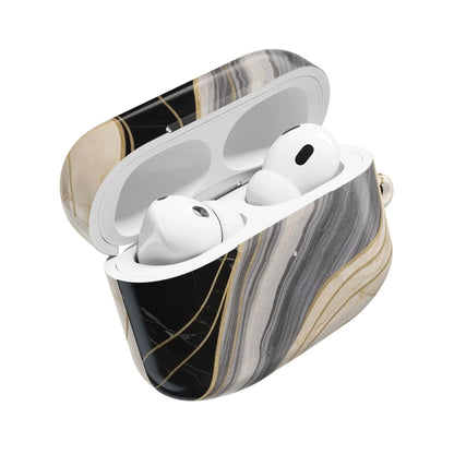 AirPods Hülle "Marmor schwarz" Print - einzigartiggedruckt