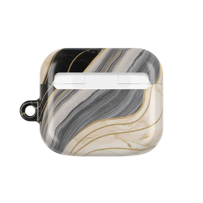 AirPods Hülle "Marmor schwarz" Print - einzigartiggedruckt