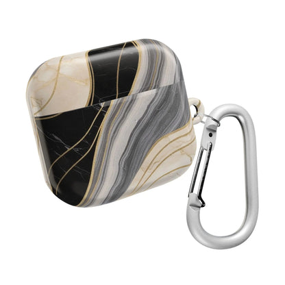 AirPods Hülle "Marmor schwarz" Print - einzigartiggedruckt
